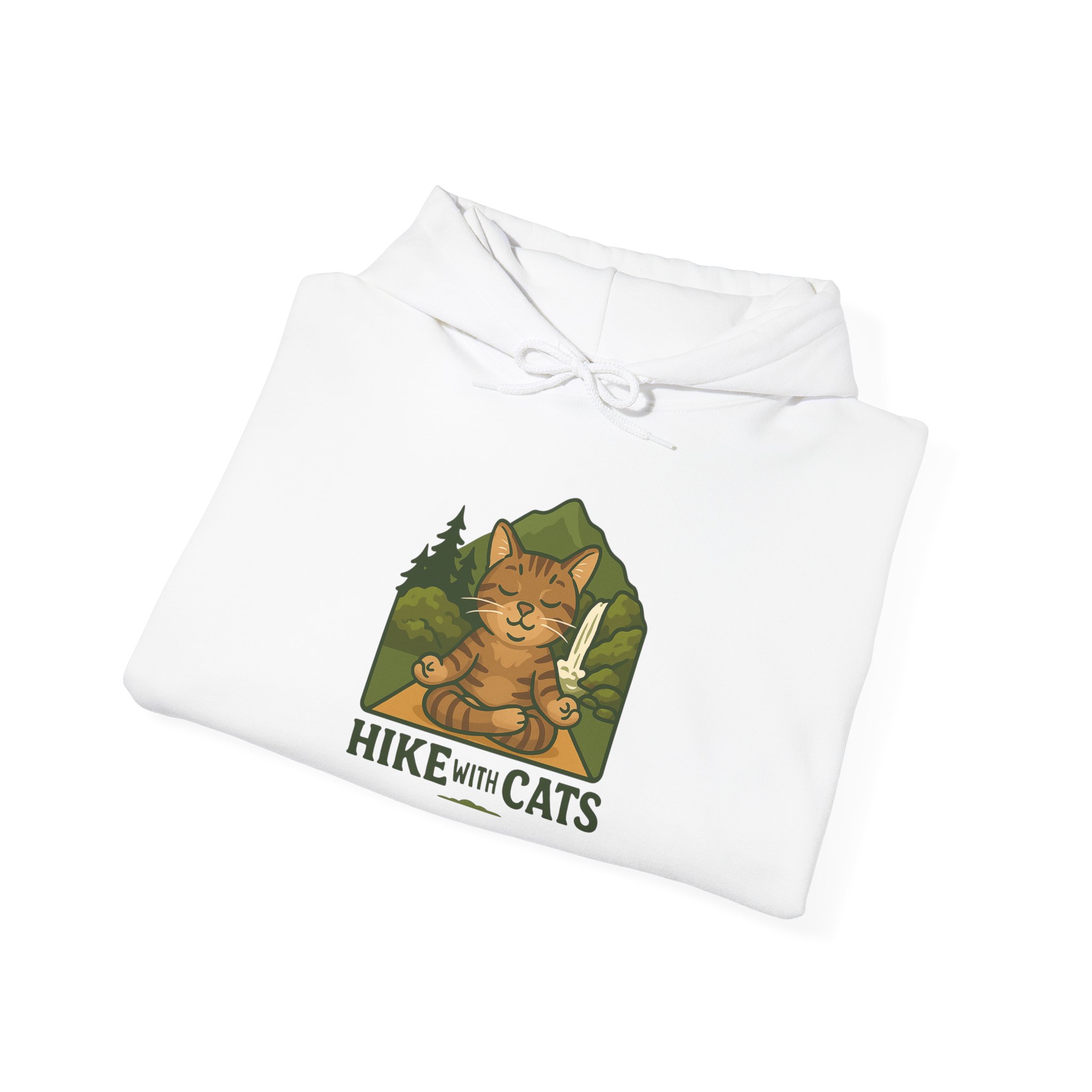 Cozy Zen Hike With Cats Hoodie - Image 3