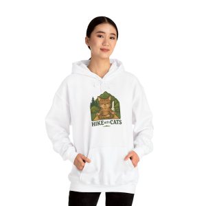 Cozy Zen Hike With Cats Hoodie
